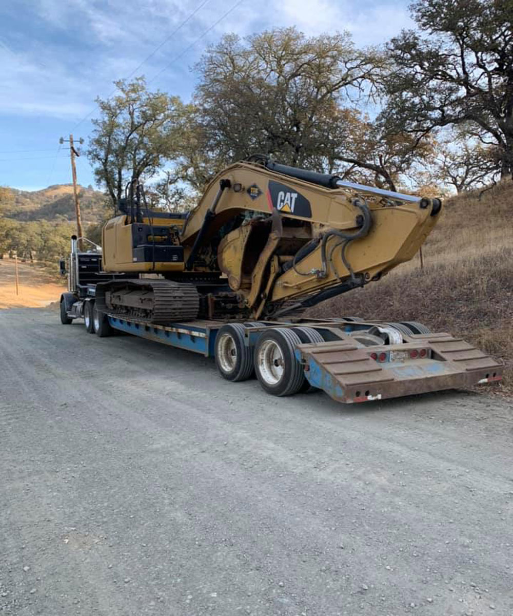 Equipment transportation services by Strode Engineering