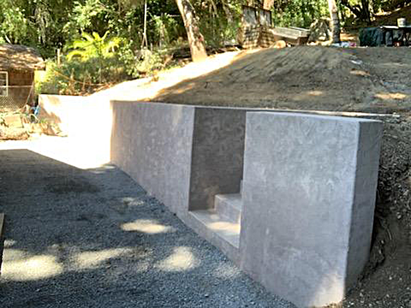 Retaining walls in Santa Rosa by Strode Engineering.